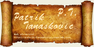 Patrik Tanasković vizit kartica